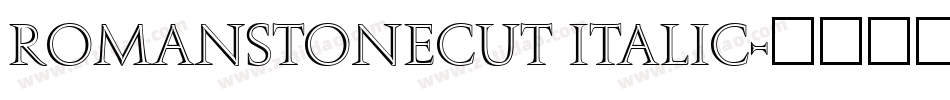 RomanStonecut Italic字体转换